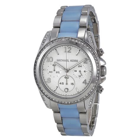 michael kors sterling silver watch|Michael Kors blair watch silver.